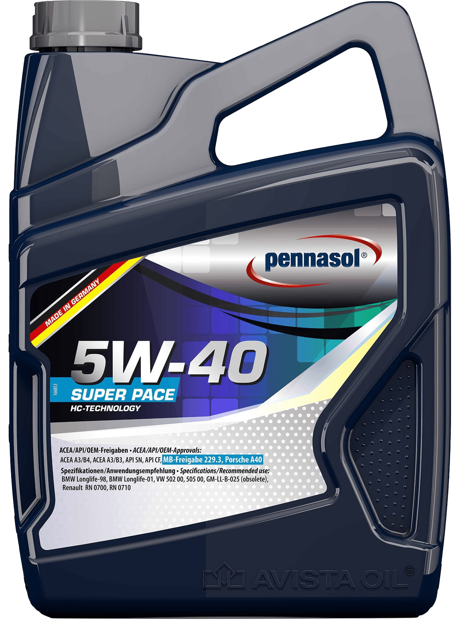 Моторное масло Pennasol Super Pace 5W-40, 5л (Pennasol: 150787)